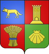 The coat of arms of the Commune of Estillac, Nouvelle-Aquitaine, France[25]