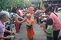 Image 4Buddhist novices receiving joss sticks. (from Culture of Thailand)