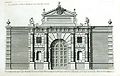 Gate, Burlington House, London, Vitruvius Britannicus vol 2, 1720 (demolished)