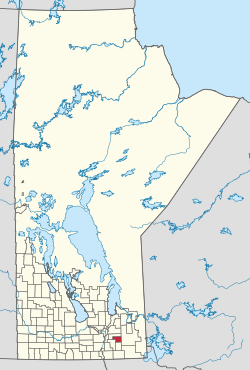 Location of the RM of Ste. Anne in Manitoba