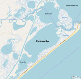 Map of Christmas Bay