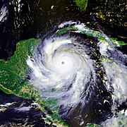 Hurrikan über dem Karibischen Meer