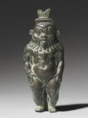 Statuette of Bes; 525 BC; bronze; Late Period, Dynasty 27 or later; overall: 8 × 3.5 × 2.2 cm; Cleveland Museum of Art (Cleveland, Ohio, USA)