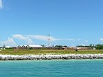 The fort as seen from the Gulf of Mexico