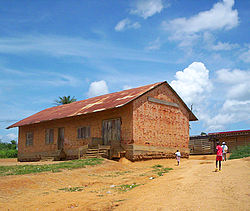 German building now used as a school in Ambam