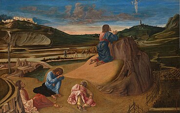 Bellini, Giovanni ~ Agony in the Garden, c. 1459, National Gallery, London
