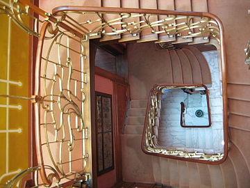 Spiral staircase in the Horta Museum (1898–1901)