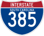 Interstate 385 marker