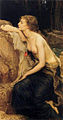 The Lamia: In this 1909 painting by Herbert James Draper, Lamia has human legs and a snakeskin around her waist. There is also a small snake on her right forearm.