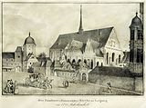 Die Pauliner- (Universitäts-)kirche zu Leipzig im 17. Jahrhundert