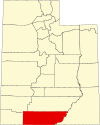 State map highlighting Kane County