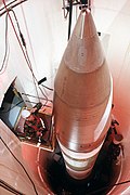 A Minuteman-III missile in its silo.