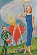 Ett hjärta i brand A heart in flames ca. 1930