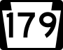 Route 179 marker