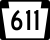 Pennsylvania Route 611 Truck marker