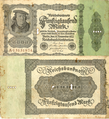 50.000 Mark 19. November 1922 (Wert ca. 20 Mark von 1914)