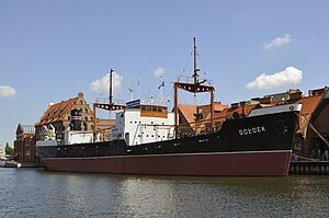 SS Soldek as a museum ship in Gdansk