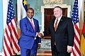 Image 4Central African Republic President Faustin-Archange Touadéra with U.S. Secretary of State Mike Pompeo, 11 April 2019 (from Central African Republic)