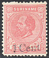 Suriname, 1873: A private speculative surcharge