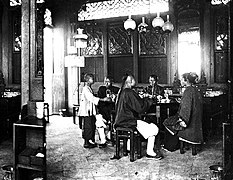 Hong Kong tea culture – A Hong Kong tea house, taken sometime between 1868 and 1871