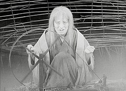 The witch in Throne of Blood (dir. Akira Kurosawa, 1957), as discussed in the first chapter.