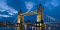 Tower Bridge in the twilight at Tower Bridge, by Diliff