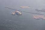 Part of The Pearl Island seen from the air in 2022
