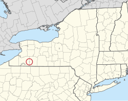 Location of Oil Springs Reservation in New York