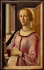 Sandro Botticelli - Portrait of a Lady Known as Smeralda Brandini, c. 1475