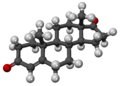 3D estructure of the Androstenedione molecule