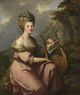 Portrait of Sarah Harrop (Mrs. Bates) as a Muse (1780–81), oil on canvas, 142 x 121 cm., Princeton University Art Museum, New Jersey