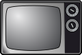 Blank television set