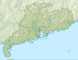 Location of the reservoir in Guangdong