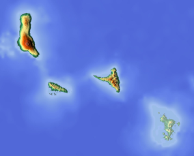 Map showing the location of Forests of Mayotte National Nature Reserve