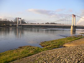 Bridge over the river Loire in Cosne-Cours-sur-Loire