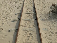 Decauville track from Transpraia, Costa da Caparica, Portugal