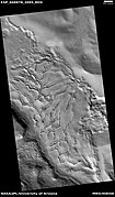 Wide view of fractured ground, as seen by HiRISE under HiWish program