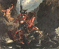 Eugène Delacroix: Roger befreit Angelika oder Heiliger Georg, 1856