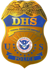 Badge of a Federal Protective Service officer