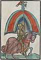 Image 4 Knight Illustration: Anton Sorg; Restoration: Lise Broer A knight, a member of the warrior class of the Middle Ages in Europe, in Gothic plate armour, from a German book illustration published 1483. The modern concept of the knight is as an elite warrior sworn to uphold the values of chivalry, faith, loyalty, courage and honour. Knighthood as known in Medieval Europe was characterized by the combination of two elements: feudalism and service as a mounted combatant. Both arose under the reign of the Holy Roman Emperor Charlemagne, from which the knighthood of the Middle Ages can be seen to have had its genesis. More featured pictures