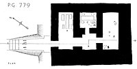 Plan of grave PG 779. The Standard of Ur was located in "S"