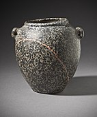 Jar with lug handles; c. 3500–3050 BC; diorite; height: 13 cm; Los Angeles County Museum of Art (US)