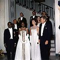 President John F. Kennedy and Mrs. Jacqueline Kennedy with President Félix Houphouët-Boigny and Madame Marie-Thérèse Houphouët-Boigny of the Ivory Coast (1962)