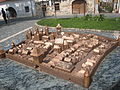 Public maquette of the town in the Middle Ages