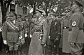 Himmler in Irun, after arriving in Spain.