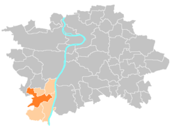 Location of Prague 16 in Prague