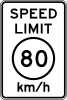 R2-1 Speed limit (metric)