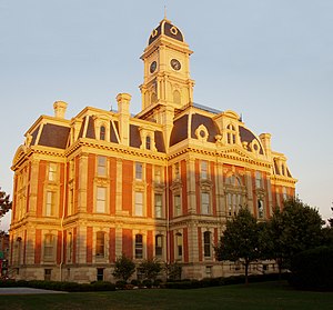 Hamilton County courthouse in Noblesville, Indiana