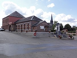 The town hall square in Noyelles-sur-Sambre