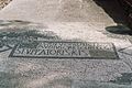 Tabula ansata on a mosaic in Ostia Antica